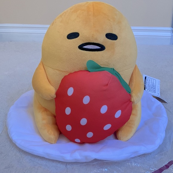 SANRIO - Gudetama with Strawberry [NWT - From Japan] - Picture 3 of 7